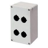 Elfin Push-button enclosure, 4 hole Ø 22, 92x152x100mm - Rubicon Partner Portal